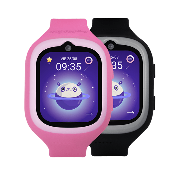 soymomo-kinder-smartwatch-space-3-0-rosa-schwarz-vorderansicht